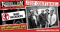 Bad Religion - Rebellion Festival, Blackpool 3.8.17